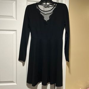Black flowy dress.